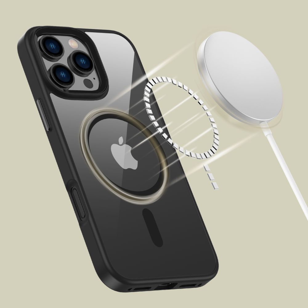 Tech-Protect MagMat MagSafe dėklas iPhone 16 Pro Max, skaidrus