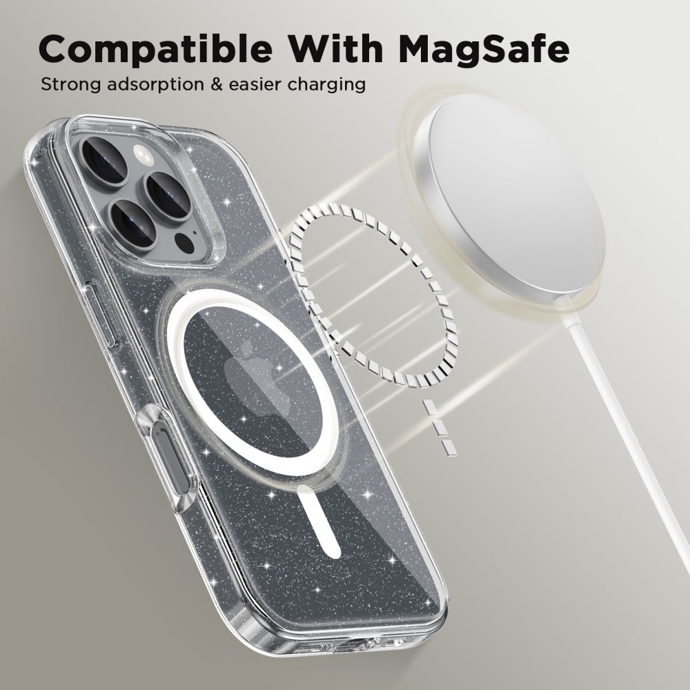 Tech-Protect iPhone 16 Pro Case FlexAir Hybrid MagSafe, Clear