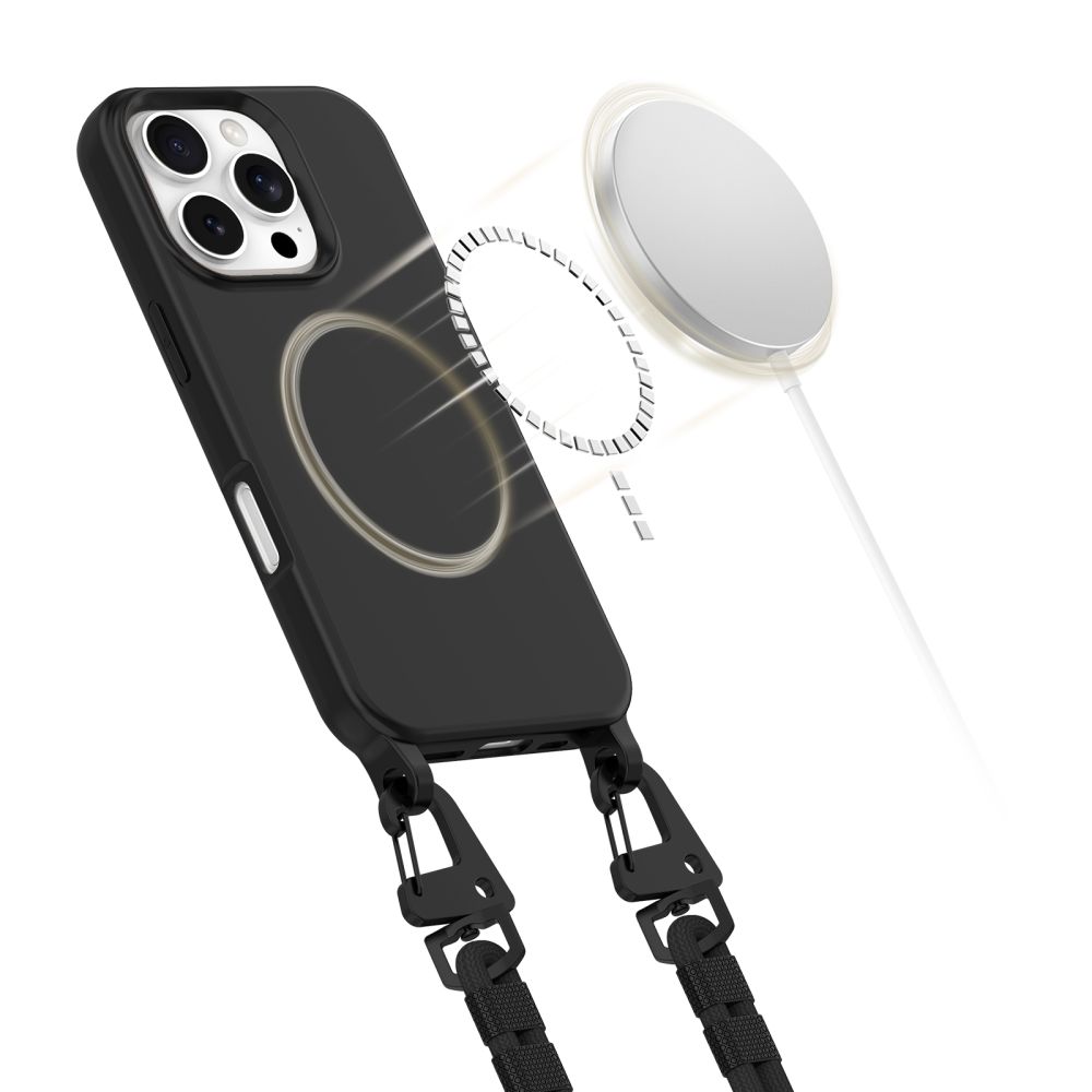 Tech-Protect MagNecklace MagSafe dėklas iPhone 16 Pro Max, juodas