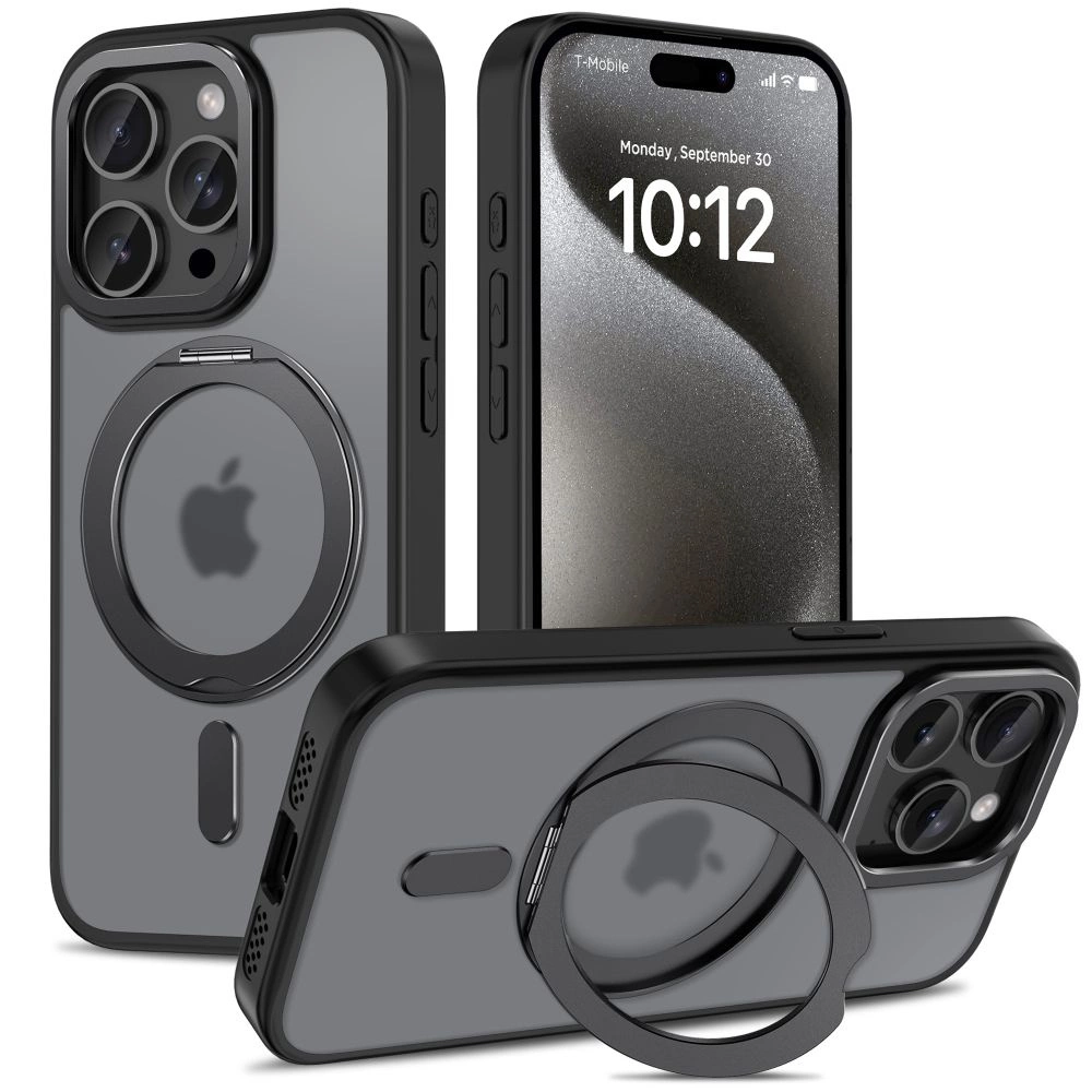 Apple iPhone 15 Pro 6.1'' Tech-Protect MagRing MagSafe Case Cover, Black