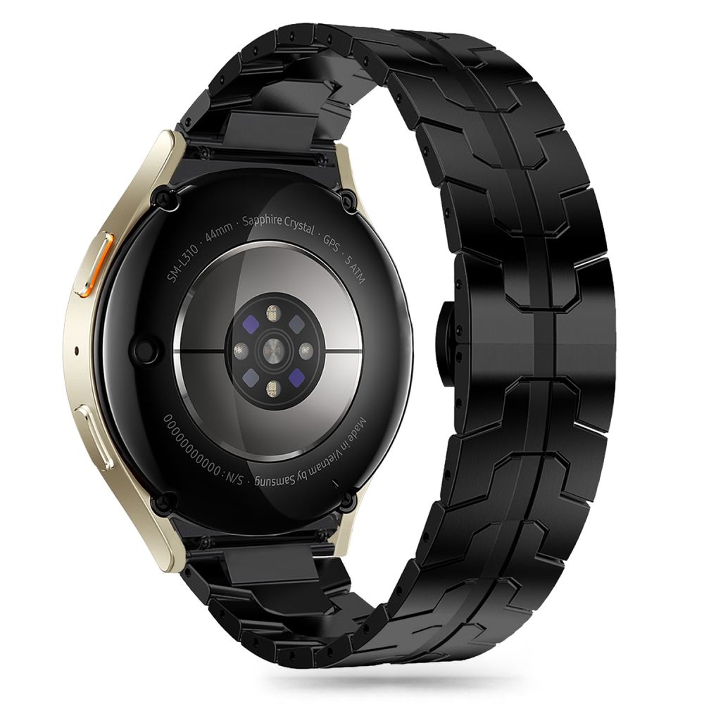 Tech-Protect Stainless apyrankė Galaxy Watch 4/5/5 Pro/6/7/FE, juoda