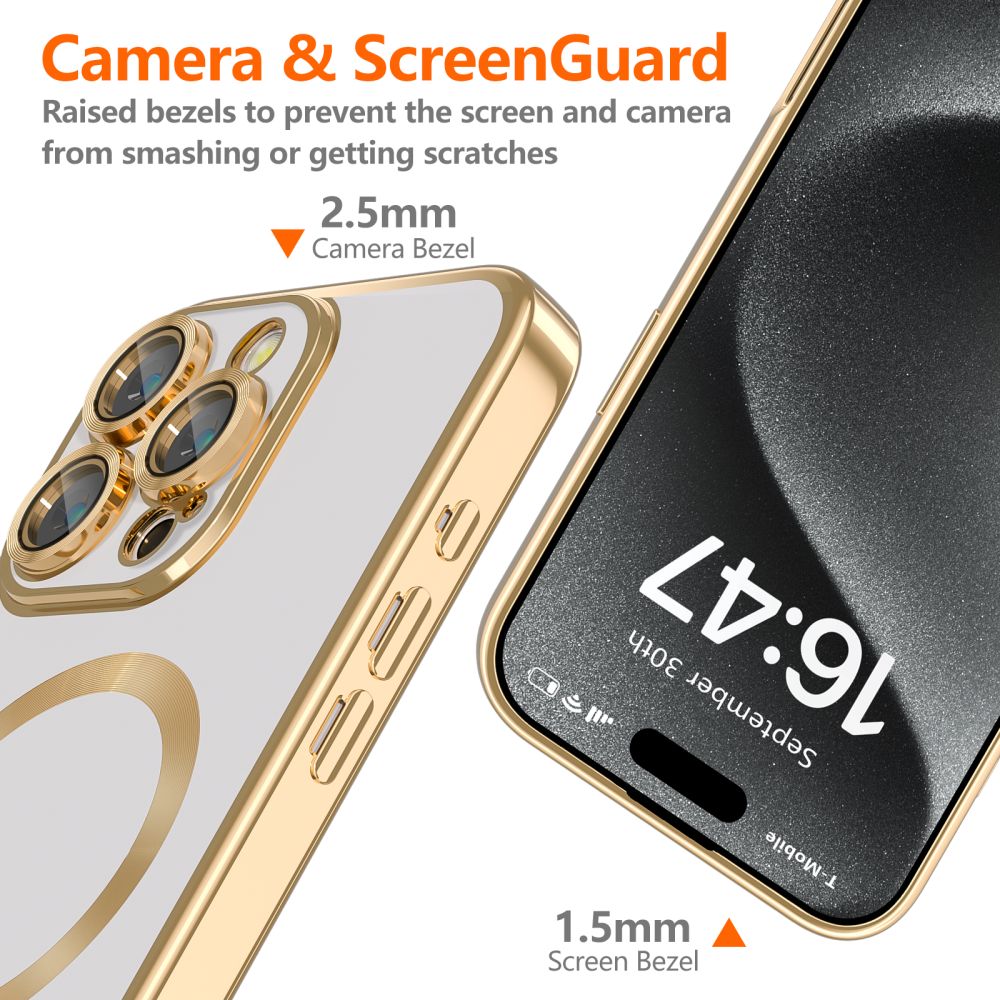 Tech-Protect MagFlex MagSafe dėklas skirtas iPhone 16 Pro, Auksinis