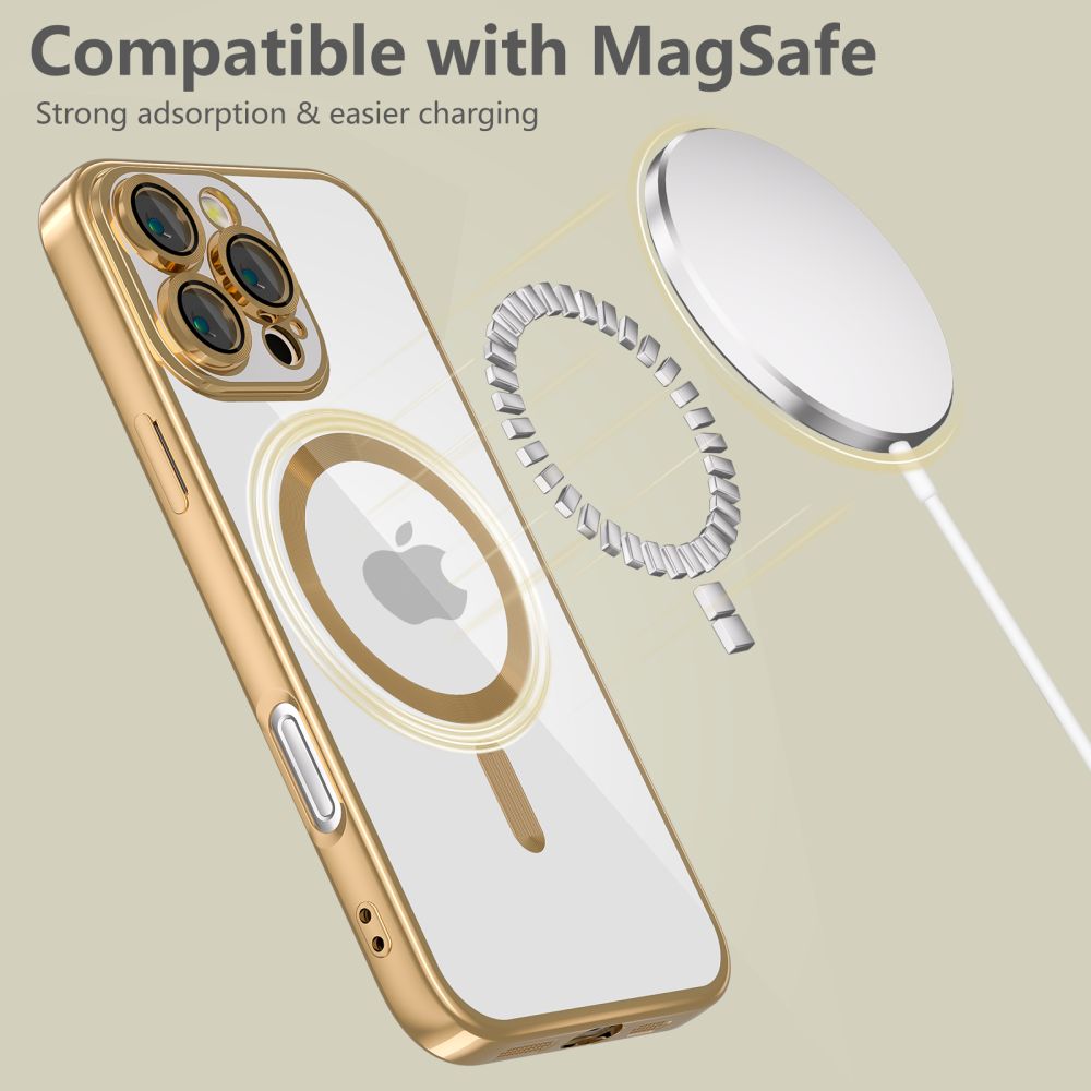 Tech-Protect MagFlex MagSafe dėklas, skirtas iPhone 16 Pro Max, Auksinis
