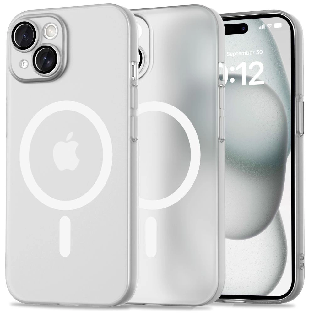 Apple iPhone 15 6.1'' Tech-Protect MagSlim MagSafe Case Cover, White