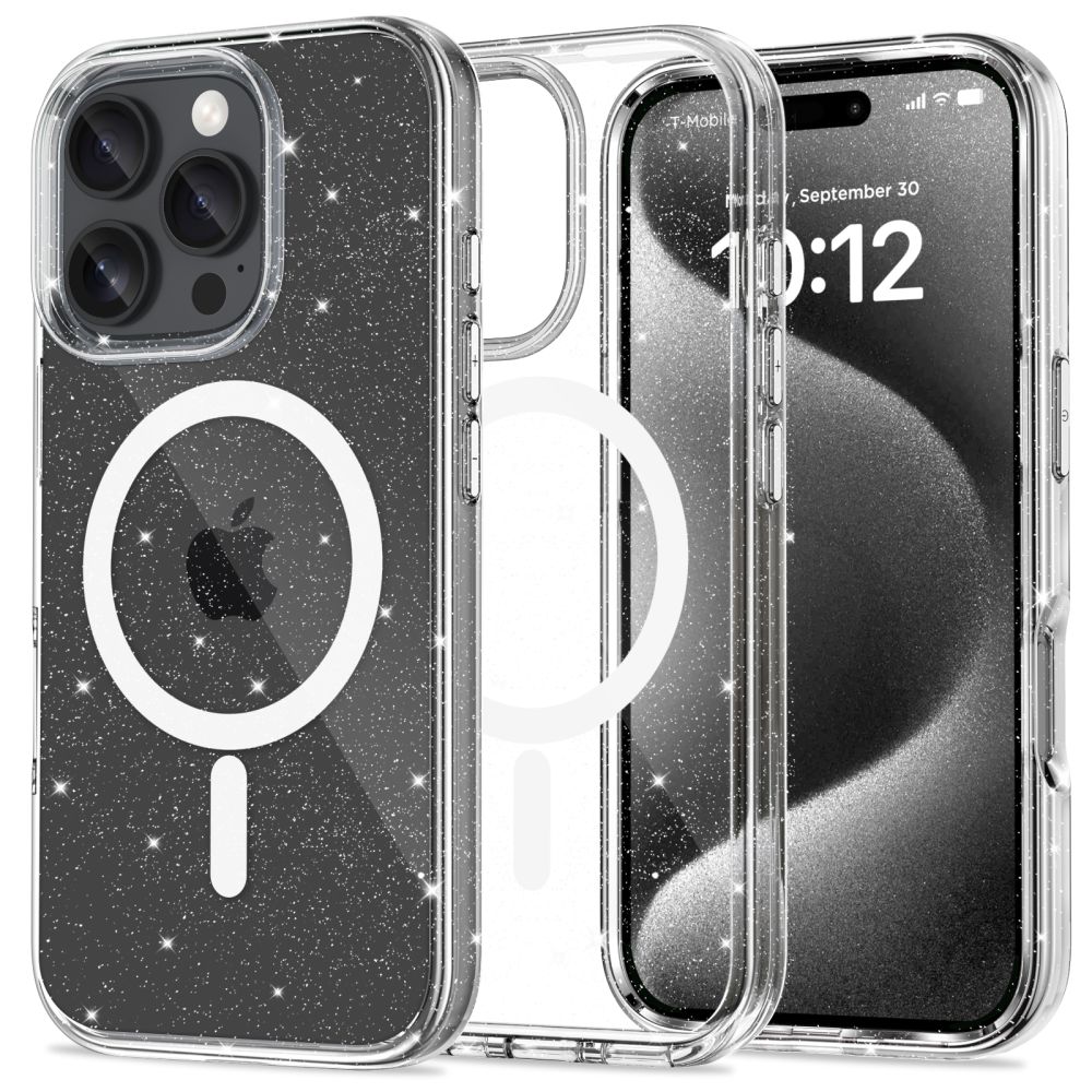 Tech-Protect iPhone 16 Pro Max Case FlexAir Hybrid MagSafe, Clear