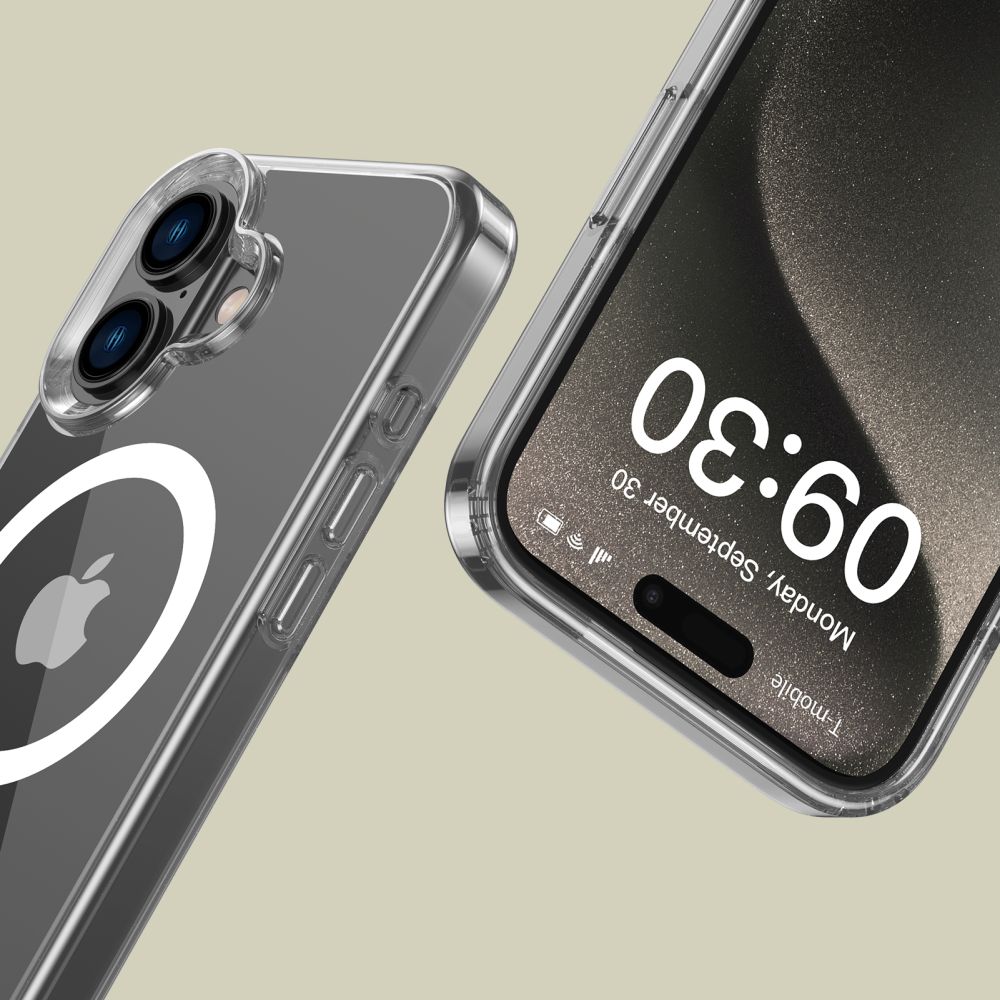 Tech-Protect FlexAir Hybrid MagSafe dėklas iPhone 16, skaidrus