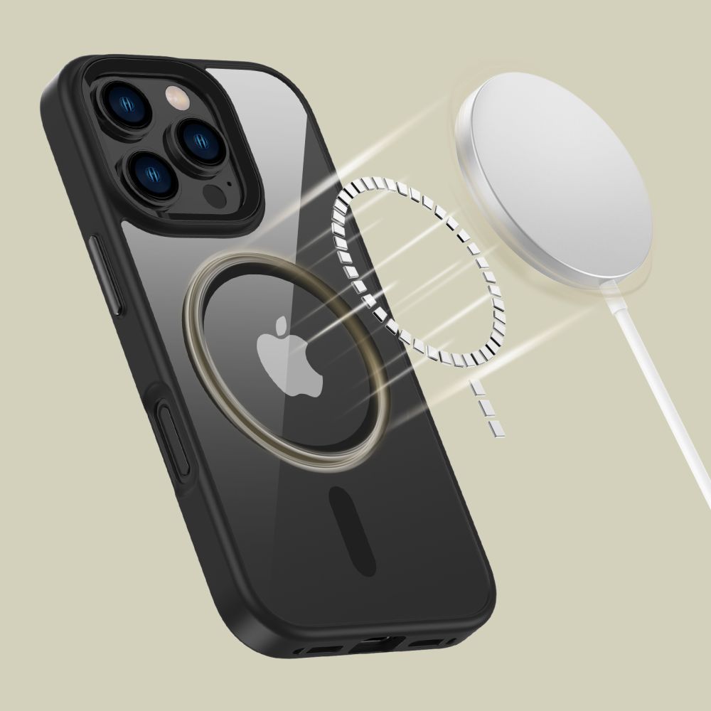 Tech-Protect dėklas iPhone 16 Pro MagMat MagSafe, skaidrus