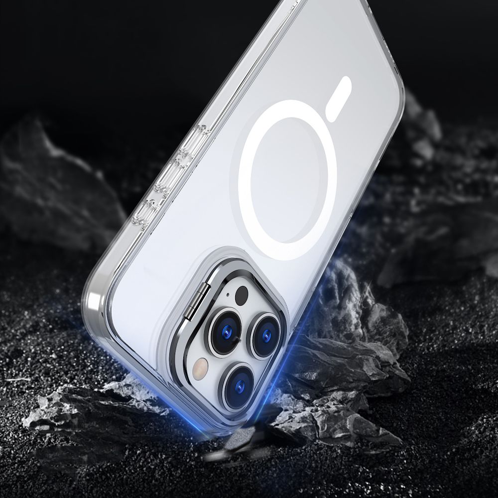 Tech-Protect MagStand MagSafe dėklas, skirtas iPhone 16 - Skaidrus