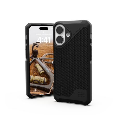 UAG Metropolis LT MagSafe dėklas, skirtas iPhone 16, juodas