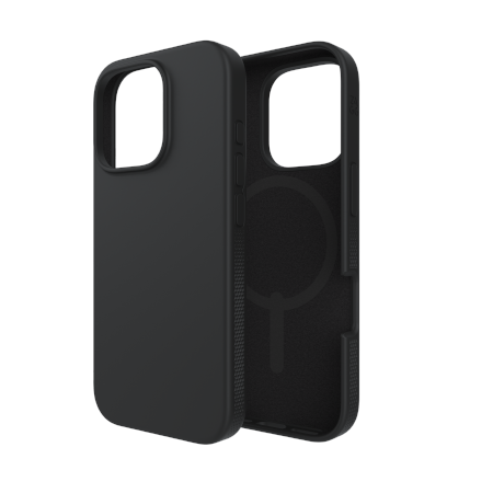 ZAGG Manhattan Snap MagSafe dėklas iPhone 16 Pro telefonui, juodas