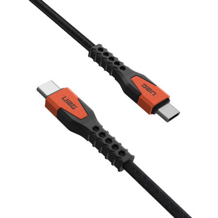 UAG Rugged USB-C į USB-C laidas, 60W, 1.5m, oranžinis