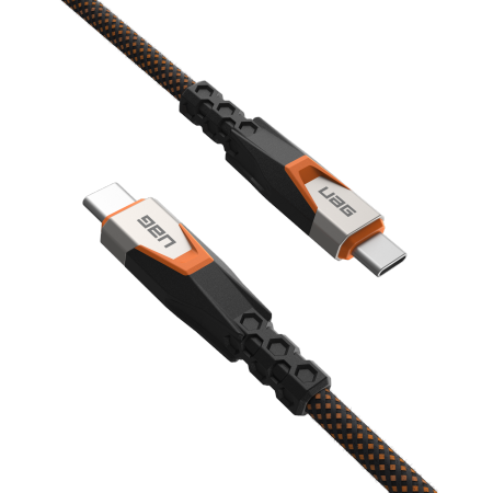 UAG SRGE USB-C į USB-C 3.2 Gen2 laidas, 240W, 20Gbps, 75cm, oranžinis