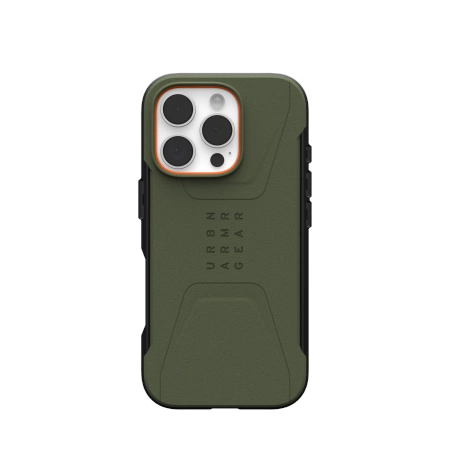 UAG Civilian MagSafe dėklas, skirtas iPhone 16 Pro, žalias