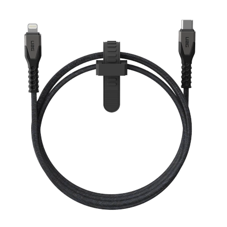 UAG Rugged USB-C į USB-C laidas, 30W, 1.5m, pilkas