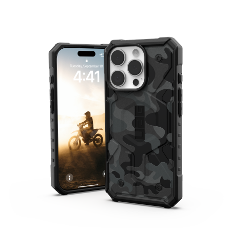 UAG Pathfinder SE MagSafe dėklas, skirtas iPhone 16 Pro, pilkas