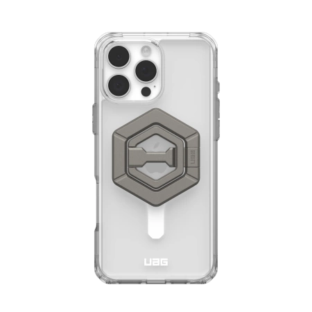 UAG Plyo MagSafe dėklas su magnetiniu stovu iPhone 16 Pro Max, titano spalvos