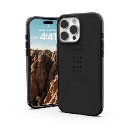 UAG Civilian MagSafe dėklas, skirtas iPhone 16 Pro Max, juodas