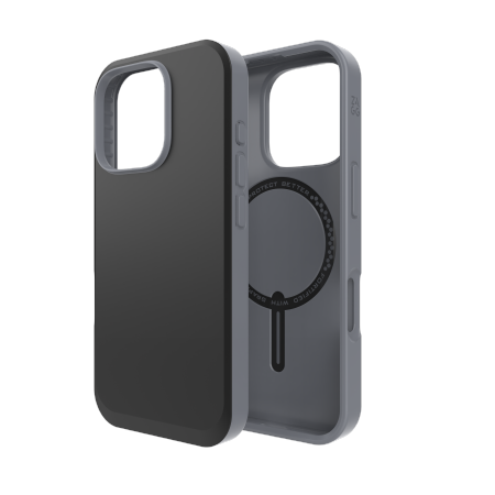 ZAGG Santa SoHo Snap MagSafe dėklas iPhone 16 Pro telefonui, juodas