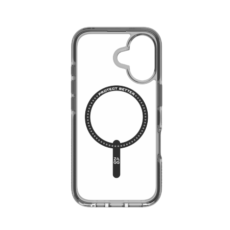 ZAGG Santa Cruz Snap MagSafe dėklas, skirtas Apple iPhone 16, juodas