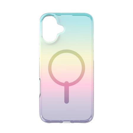 ZAGG Milan Snap MagSafe dėklas, skirtas iPhone 16 Plus, vaivorykštinis