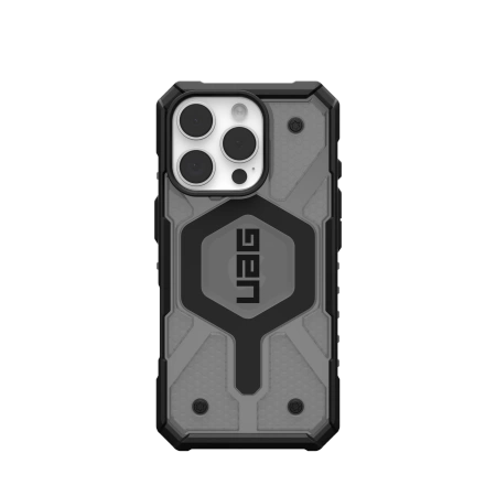 UAG Pathfinder Clear MagSafe dėklas, skirtas iPhone 16 Pro, skaidrus
