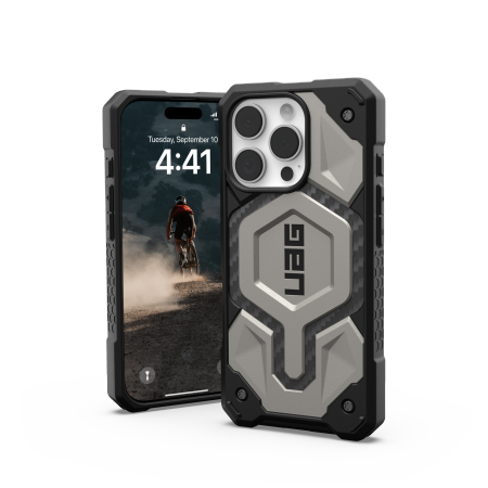 UAG Monarch Pro dėklas su MagSafe skirtas iPhone 16 Pro, Titanium