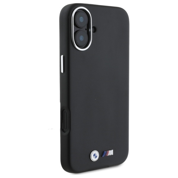BMW M Smooth Full Wrapped Metal MagSafe dėklas telefonui iPhone 16, juodas