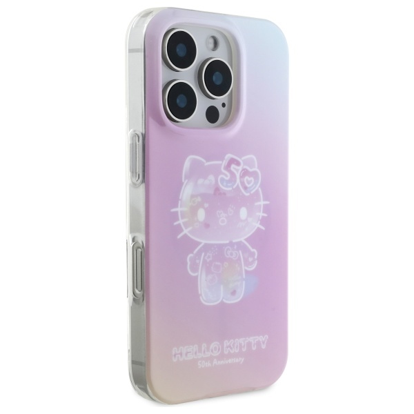 Hello Kitty dėklas iPhone 16 Pro Max IML 50th Anniversary MagSafe, rožinis