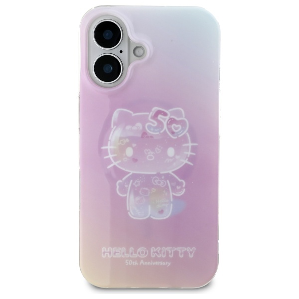 Hello Kitty iPhone 16 dėklas IML 50th Anniversary MagSafe, rožinis