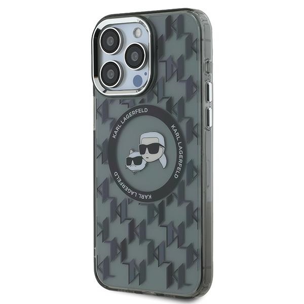 Karl Lagerfeld dėklas iPhone 15 Pro telefonui, juodas