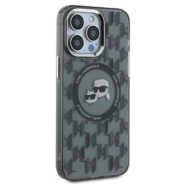 Karl Lagerfeld dėklas iPhone 15 Pro telefonui, juodas