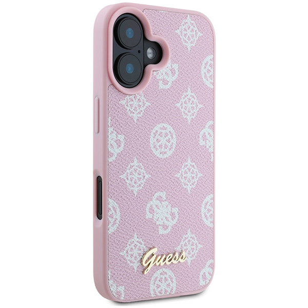 Apple iPhone 16 Plus 6.7\'\' Guess Peony Script Logo MagSafe Case Cover, Pink