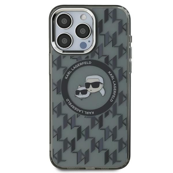 Karl Lagerfeld dėklas iPhone 15 Pro Max telefonui, juodas
