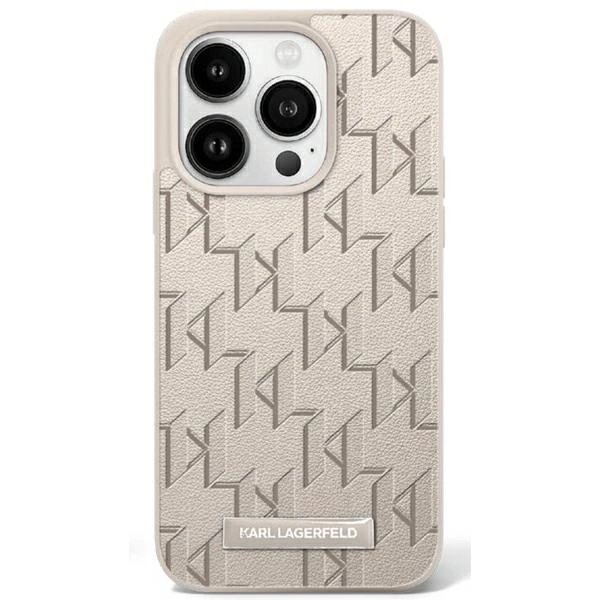 Apple iPhone 16 Pro Max 6.9'' Karl Lagerfeld Hot Stamp Magsafe Cover Case, Beige
