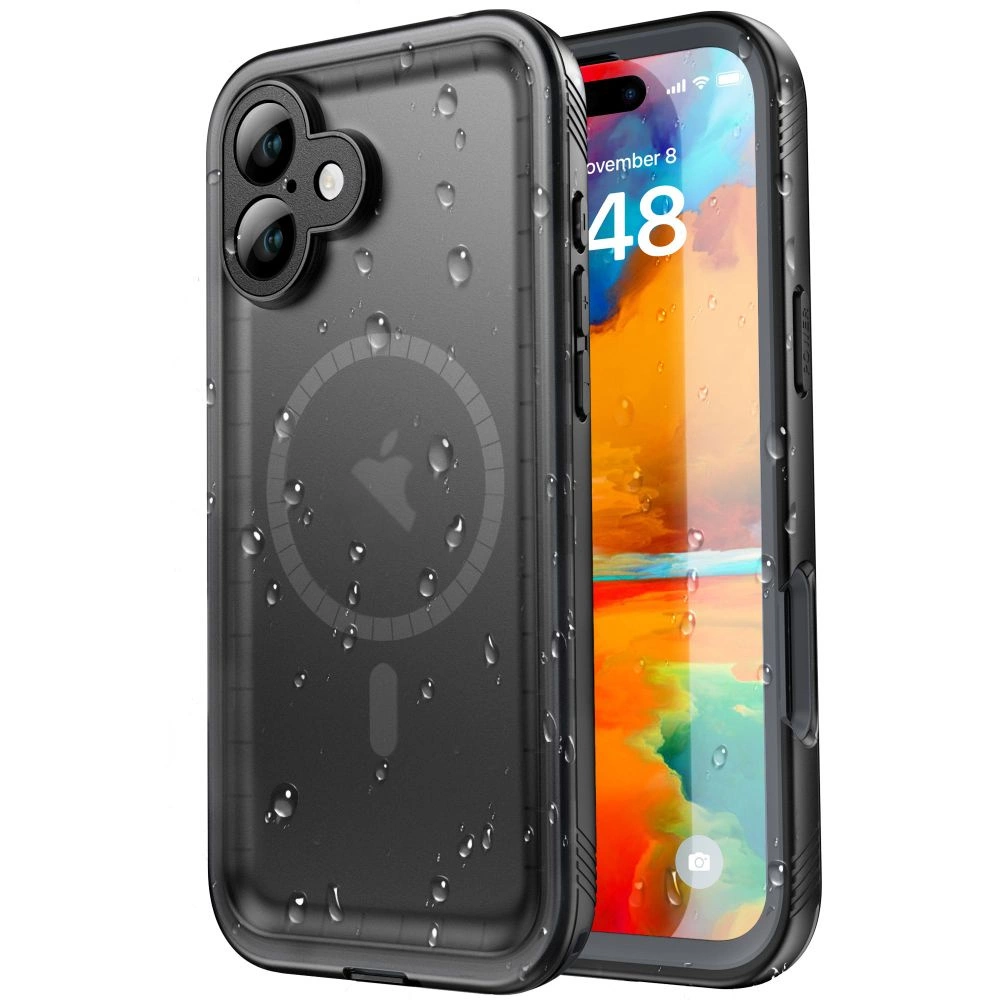 Apple iPhone 16 6.1'' Tech-Protect ShellBox MagSafe IP68 Case Cover, Black