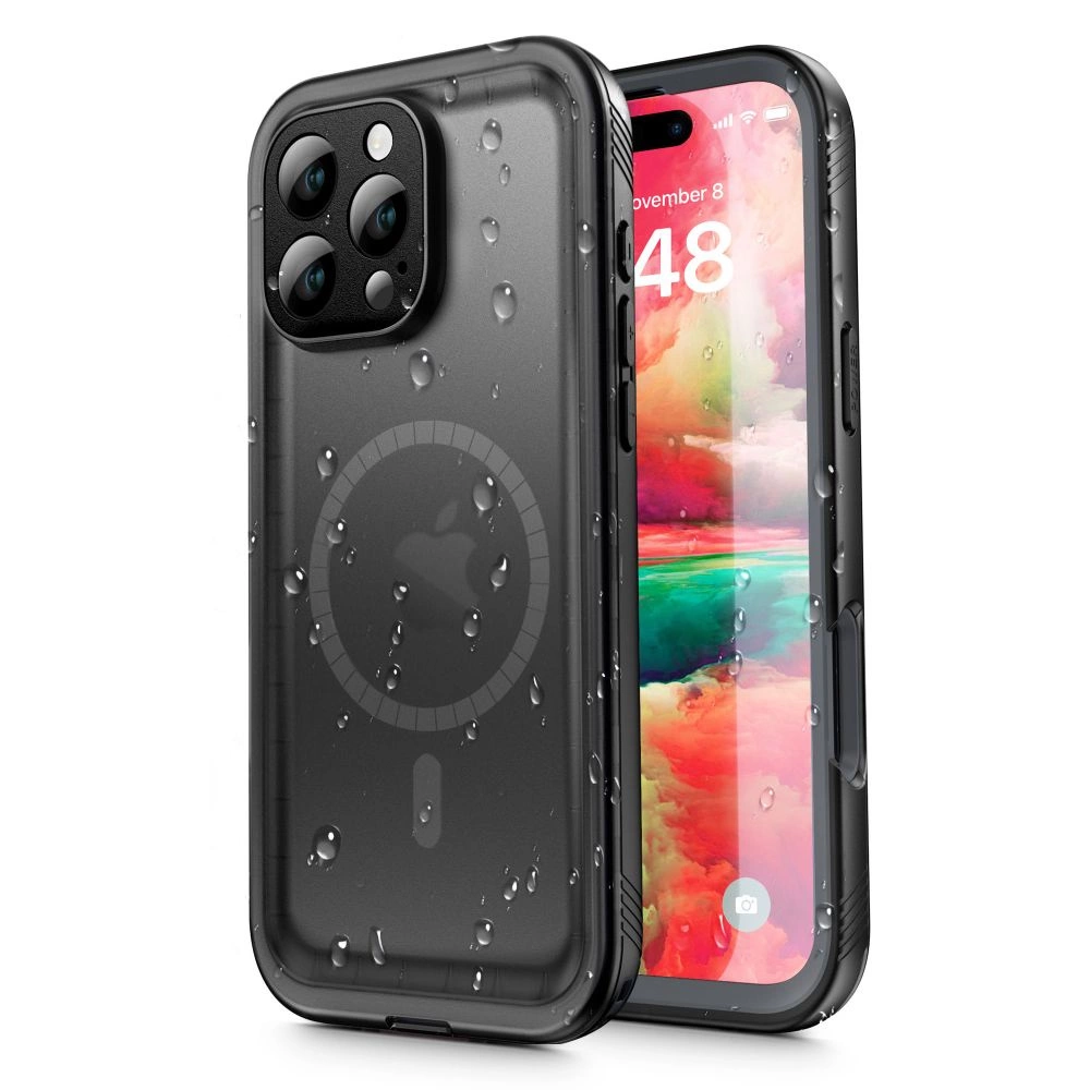 Apple iPhone 16 Pro Max 6.9'' Tech-Protect ShellBox MagSafe IP68 Case Cover, Black