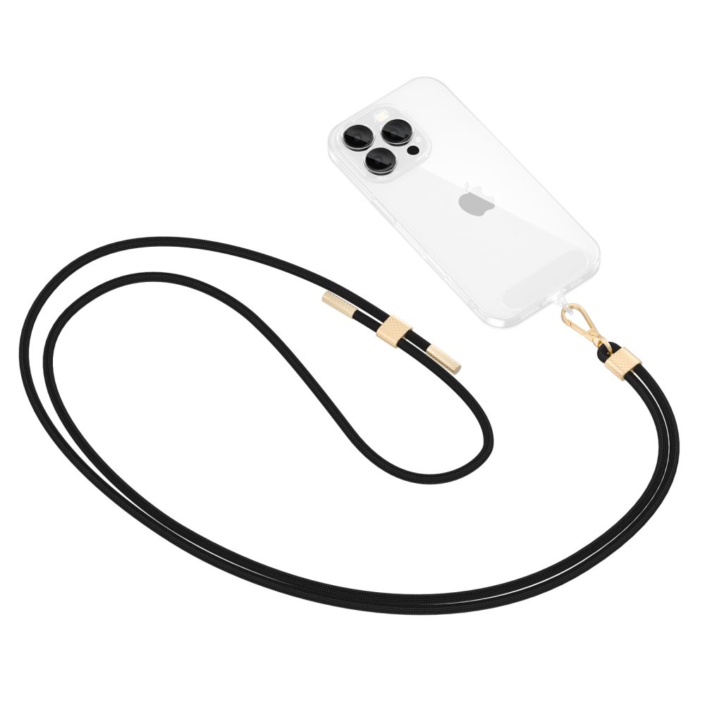 Tech-Protect C2S Rope Crossbody Phone Strap, Black