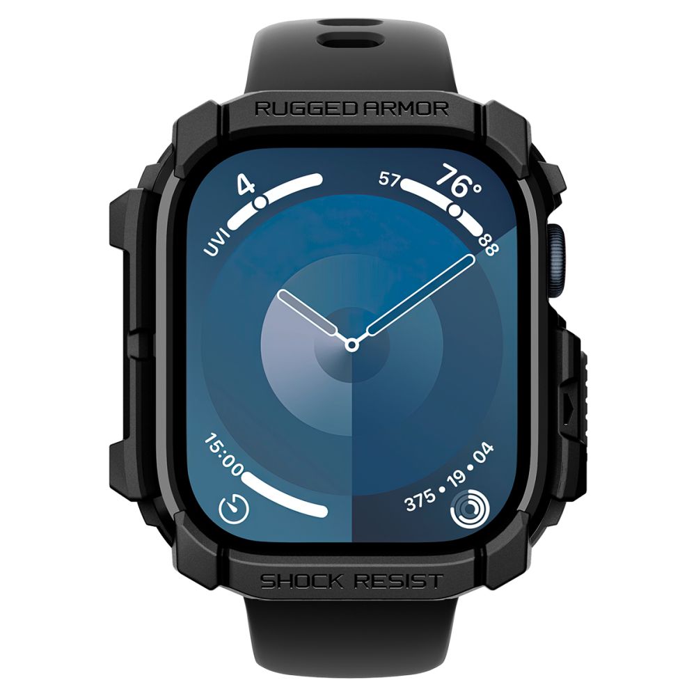 Spigen Rugged Armor Case for Apple Watch 10 (42mm), Black