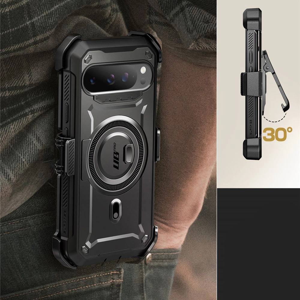 Supcase UB Pro Mag dėklas Google Pixel 9 Pro XL, juodas