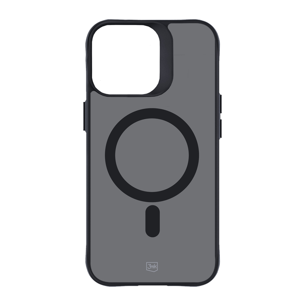 3mk dėklas iPhone 15 Pro Max Smoke MagCase, pusiau skaidrus