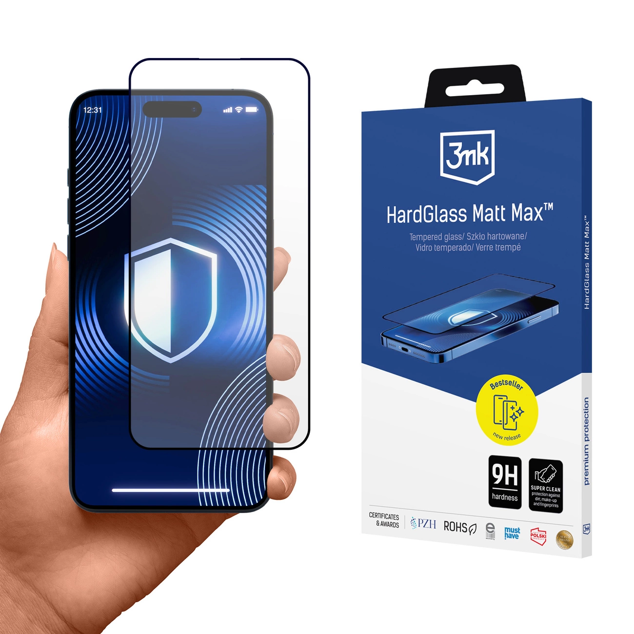 Apple iPhone 15 - 3mk HardGlass Matt Max