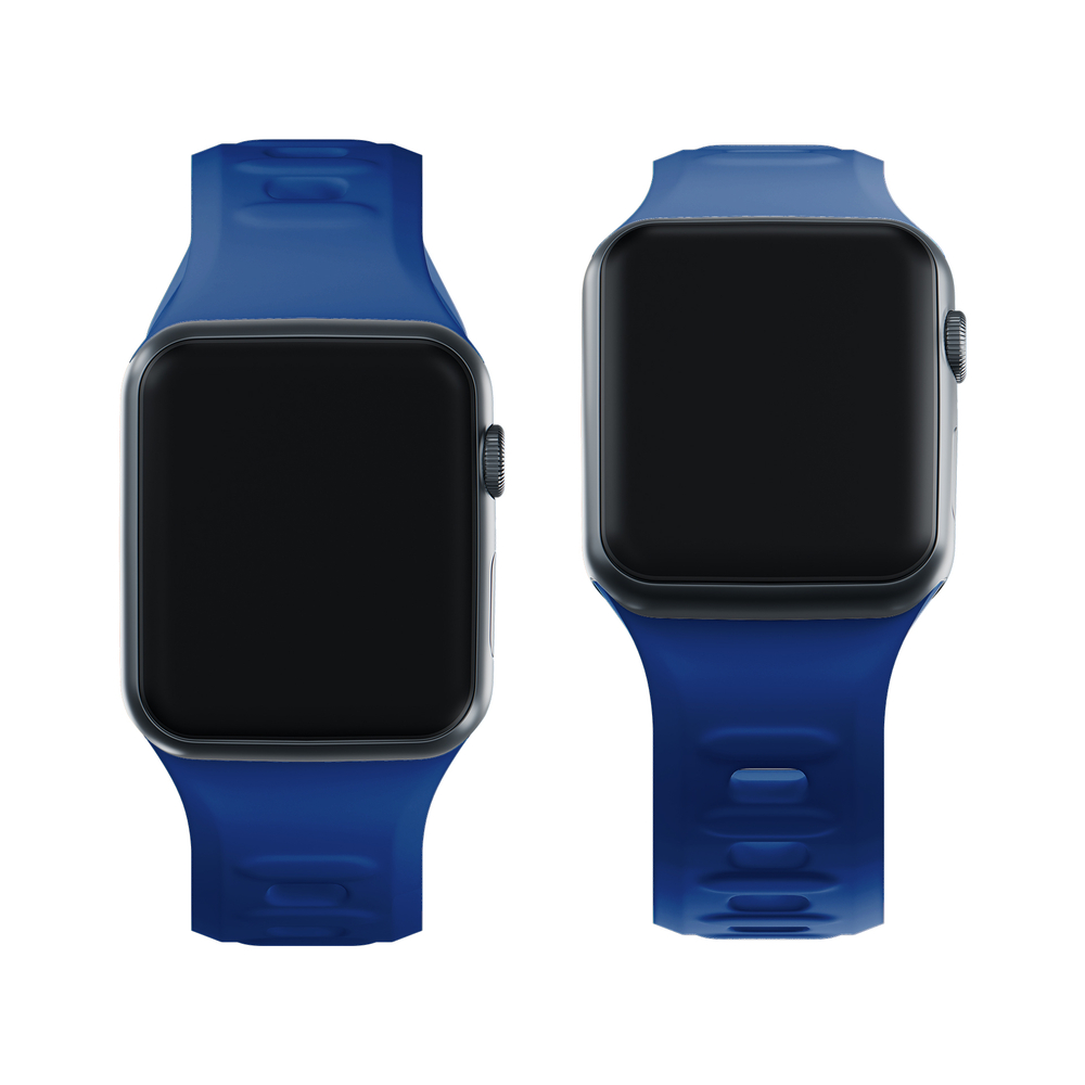 3mk silikoninis laikrodžio dirželis Apple Watch 38 / 40 / 41 mm, mėlynas