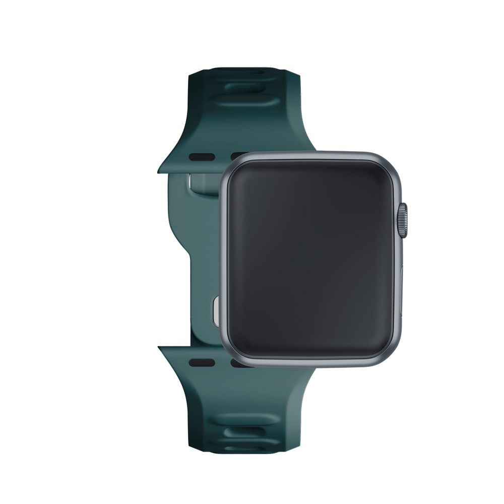 3mk silikoninis dirželis Apple Watch 38 / 40 / 41 mm, žalias
