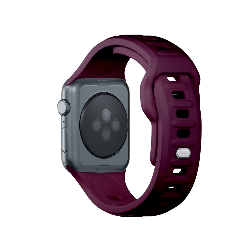 3mk silikoninis dirželis Apple Watch 38 / 40 / 41 mm, bordo