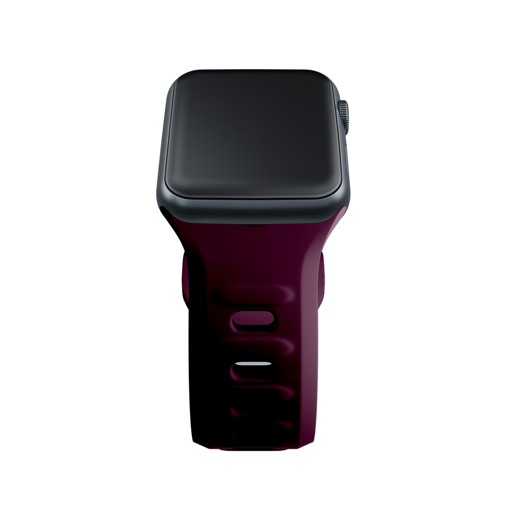 3mk silikoninis dirželis Apple Watch 38 / 40 / 41 mm, bordo