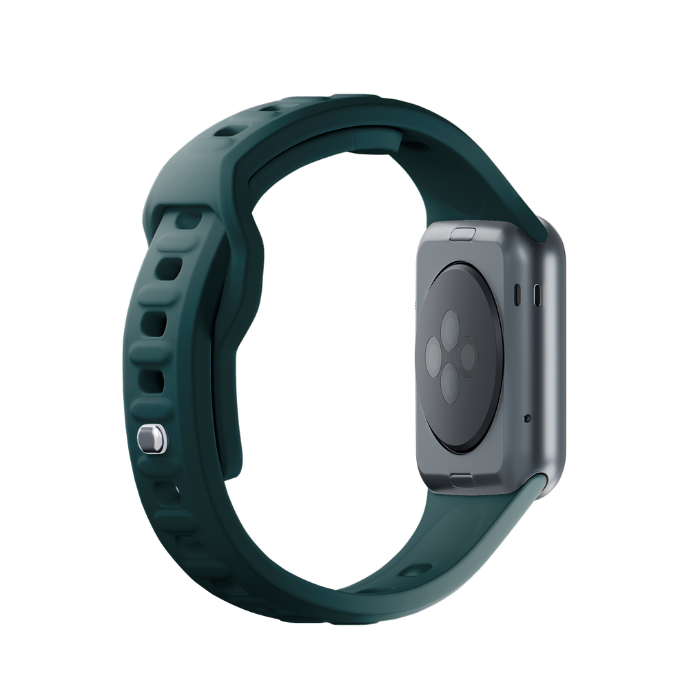 3mk silikoninis laikrodžio dirželis Apple Watch 42 / 44 / 45 / 49 mm, žalias