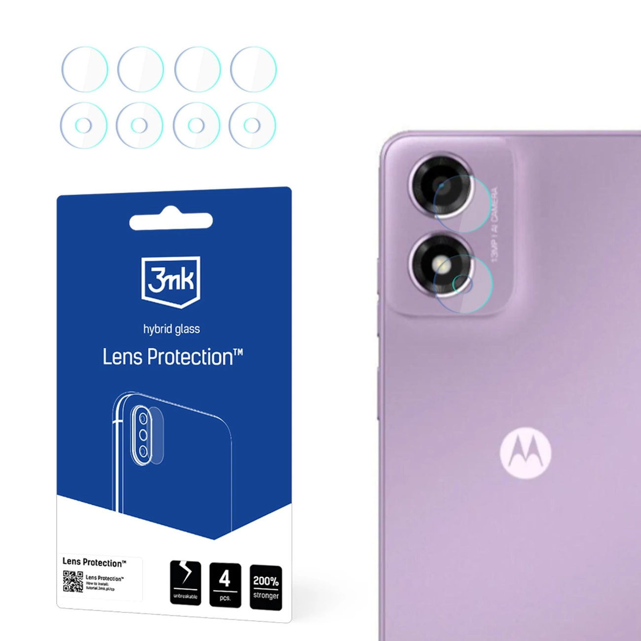 Motorola Moto E14 - 3mk Lens Protection