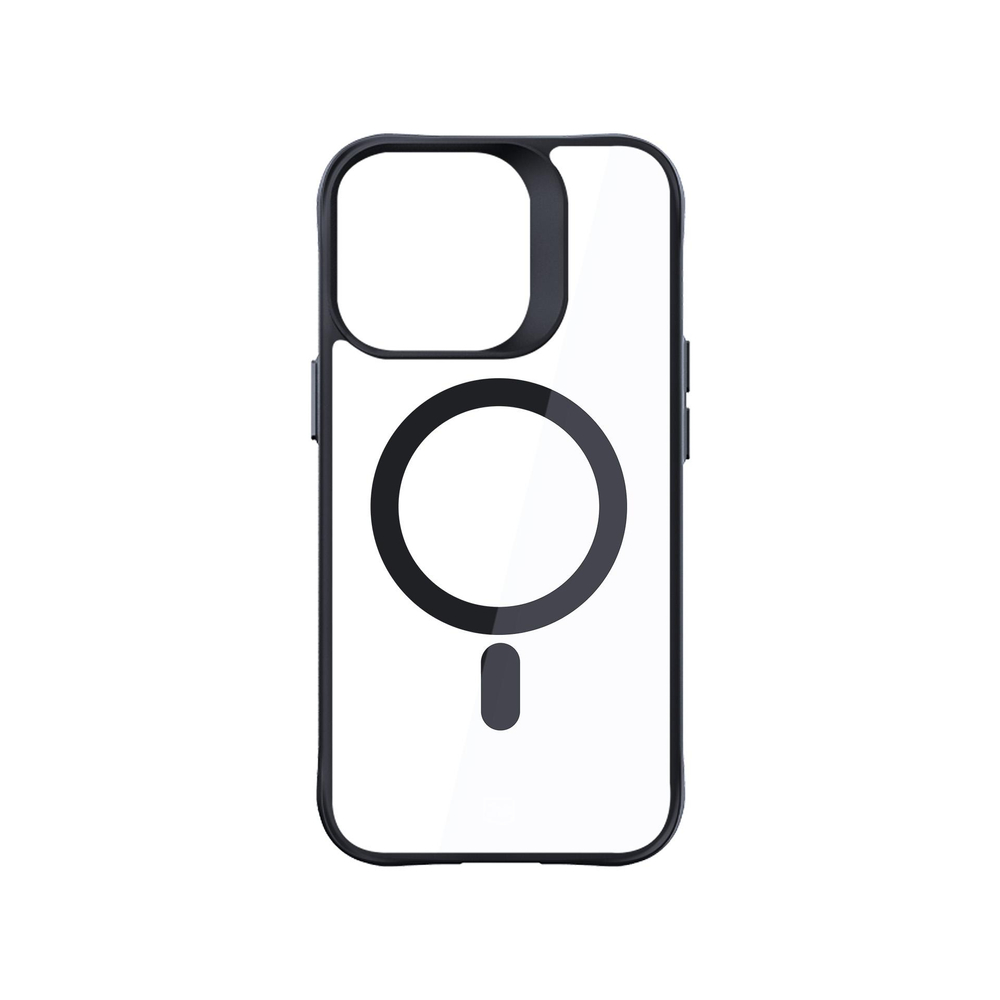 3MK Satin Armor MagCase dėklas, skirtas iPhone 16 Pro, skaidrus / juodas