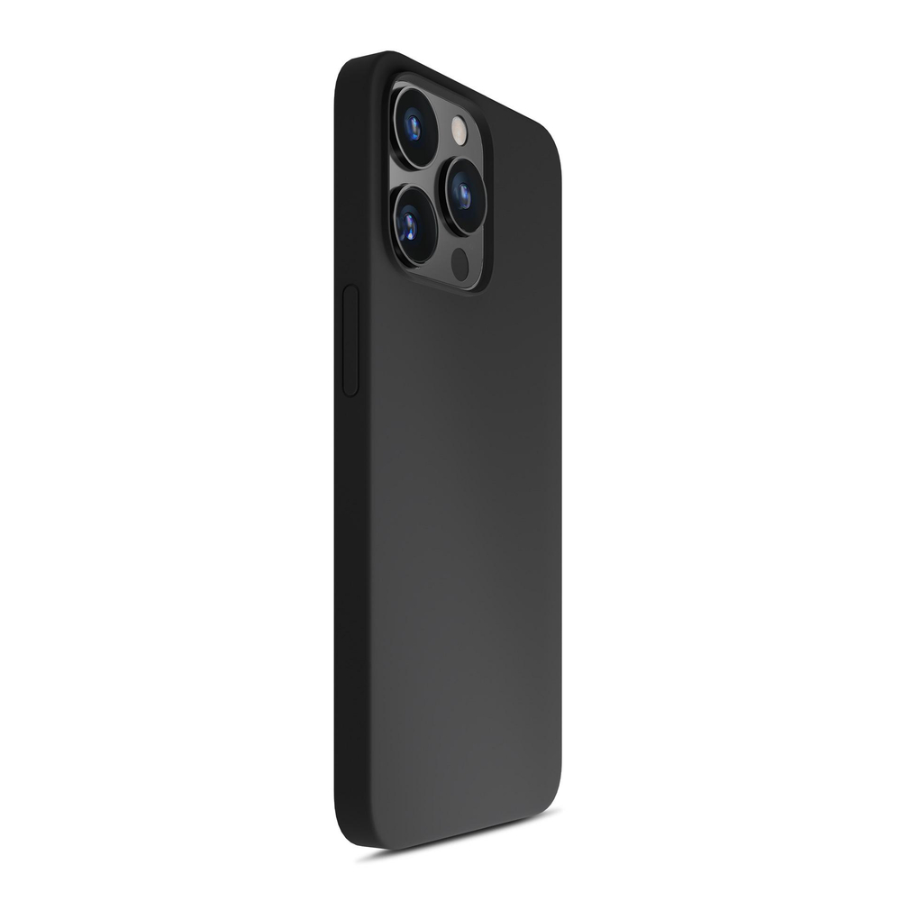 „3mk“ silikoninis dėklas „iPhone 16 Pro“ telefonui, juodas