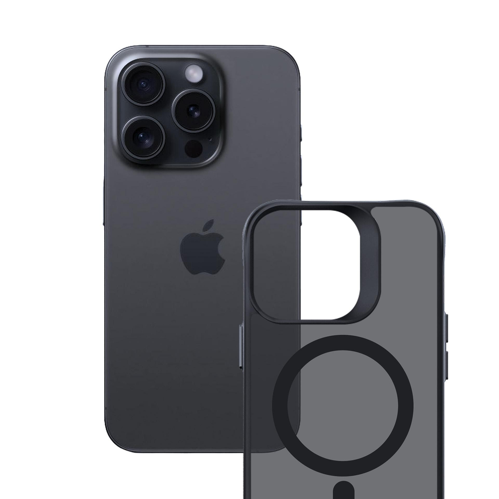 3mk iPhone 16 Pro Max Case Smoke MagCase, Semi-Transparent
